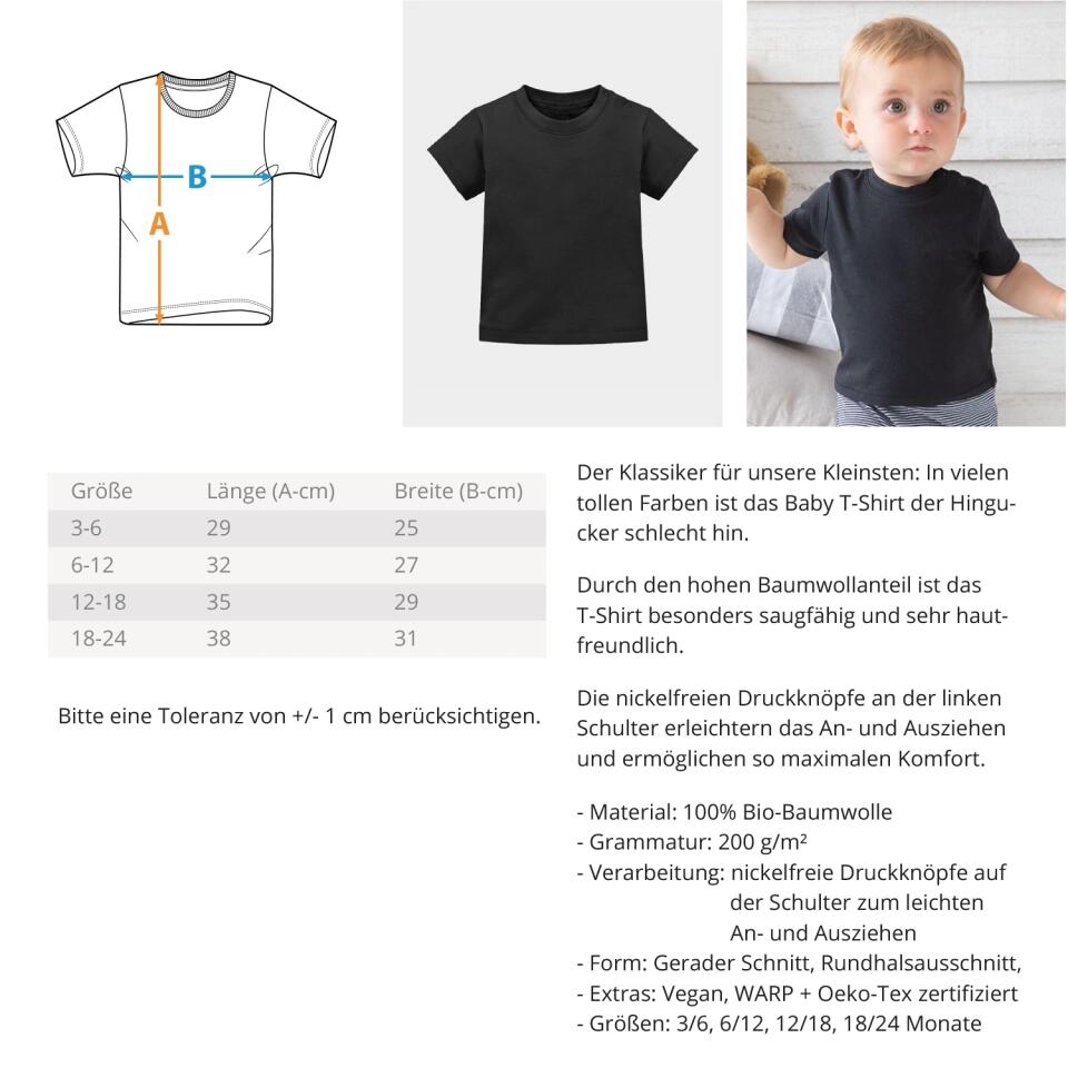 Babykachu - Baby/Kinder T-Shirt personalisierbar