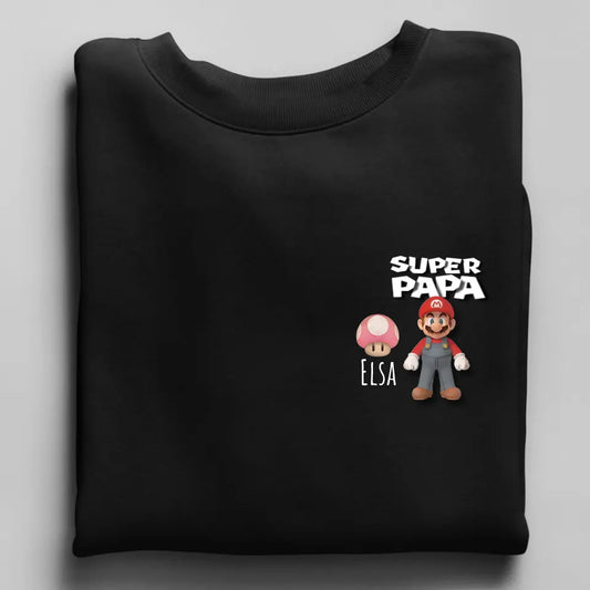 Super Papa - Herren Sweatshirt personalisierbar