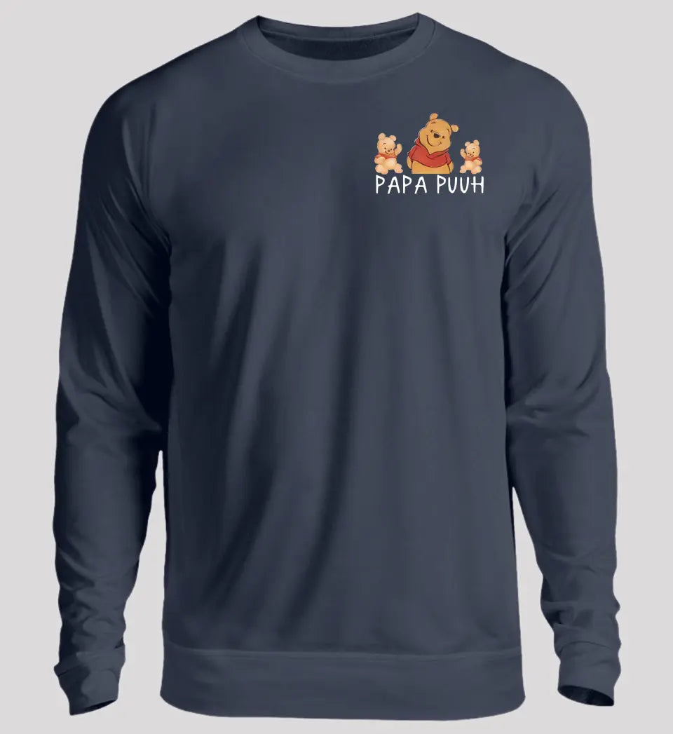 Papa Puuh - Herren Sweatshirt personalisierbar