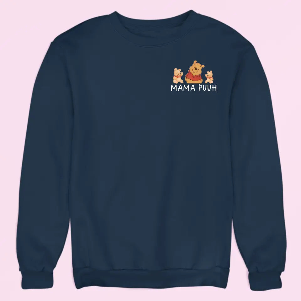 Mama Puuh - Damen Sweatshirt personalisierbar