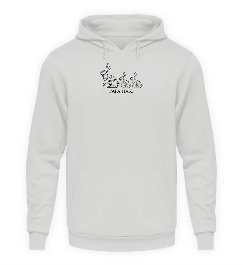 Papa Hase - Herren Hoodie personalisierbar