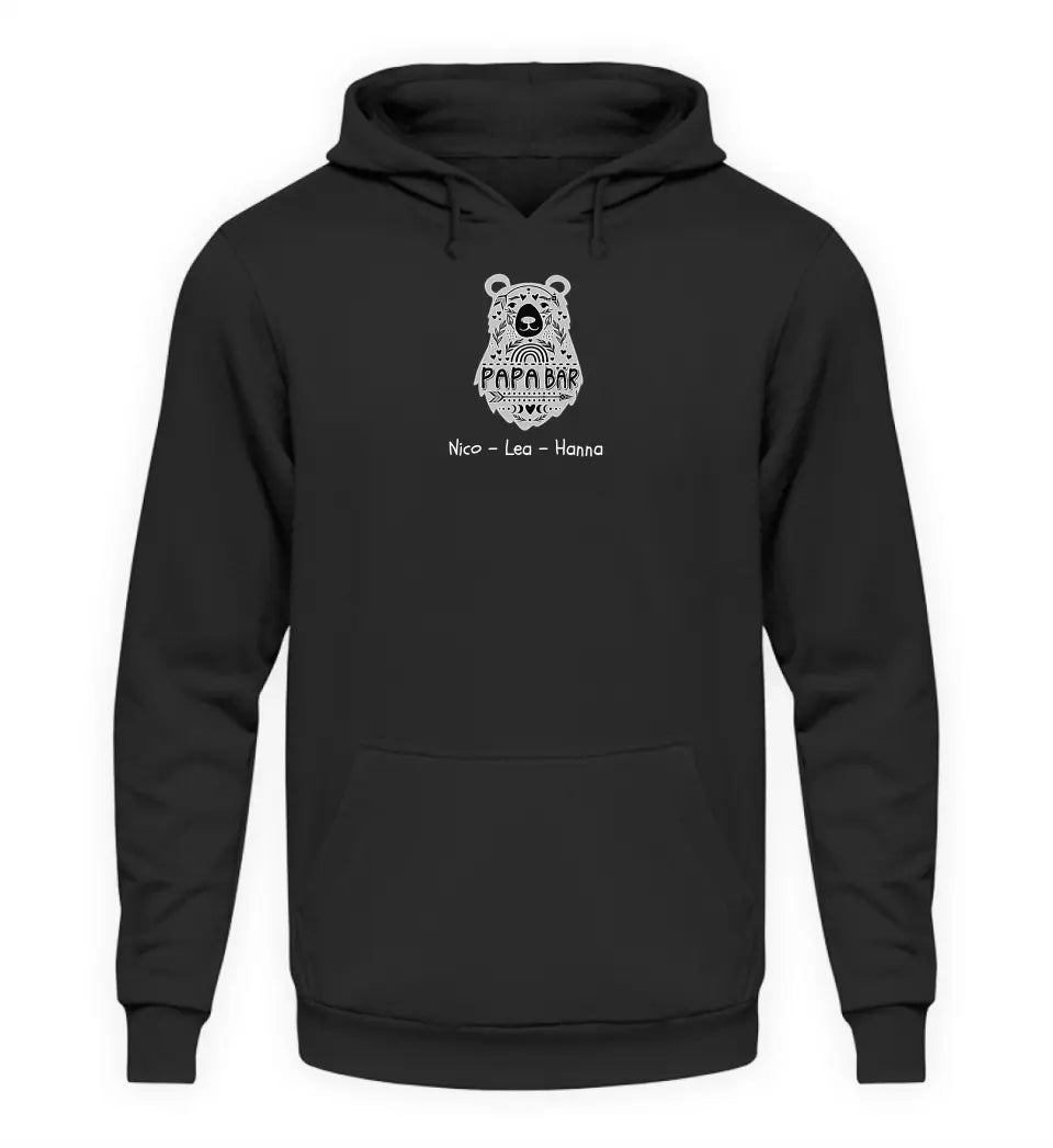 Papa Bär - Herren Hoodie personalisierbar