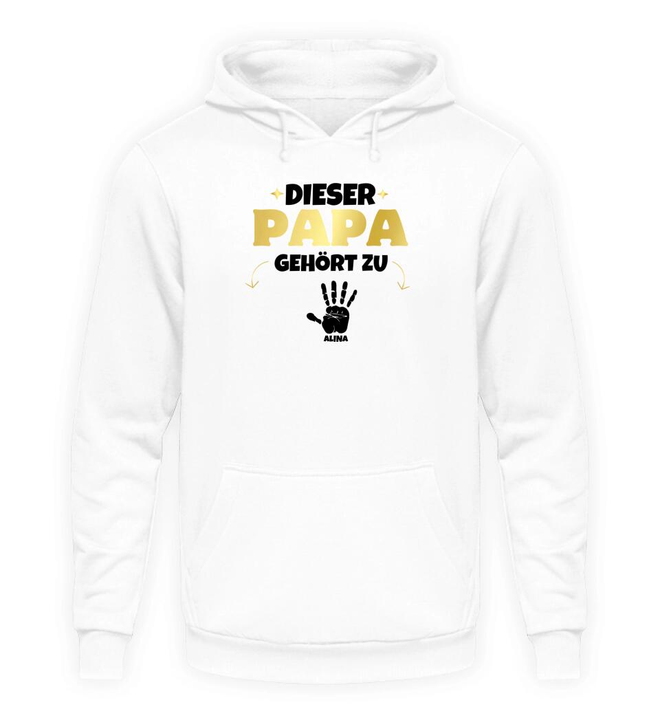 Dieser Papa gehört zu - Herren Hoodie persoanlisierbar