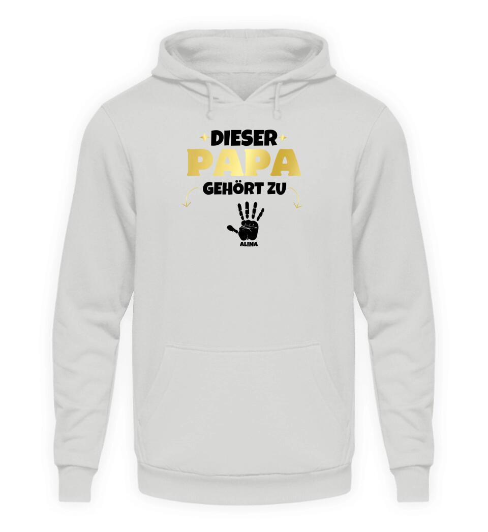 Dieser Papa gehört zu - Herren Hoodie persoanlisierbar