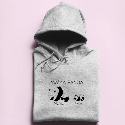 Mama Panda - Damen Hoodie personalisierbar