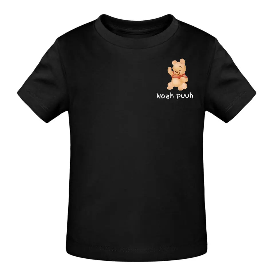 Puuh mit Kindername - T-Shirt ab 0 Monate