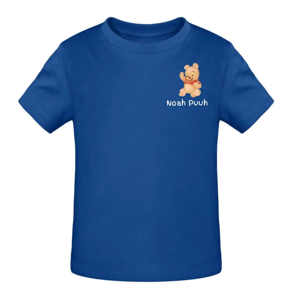 Puuh mit Kindername - T-Shirt ab 0 Monate