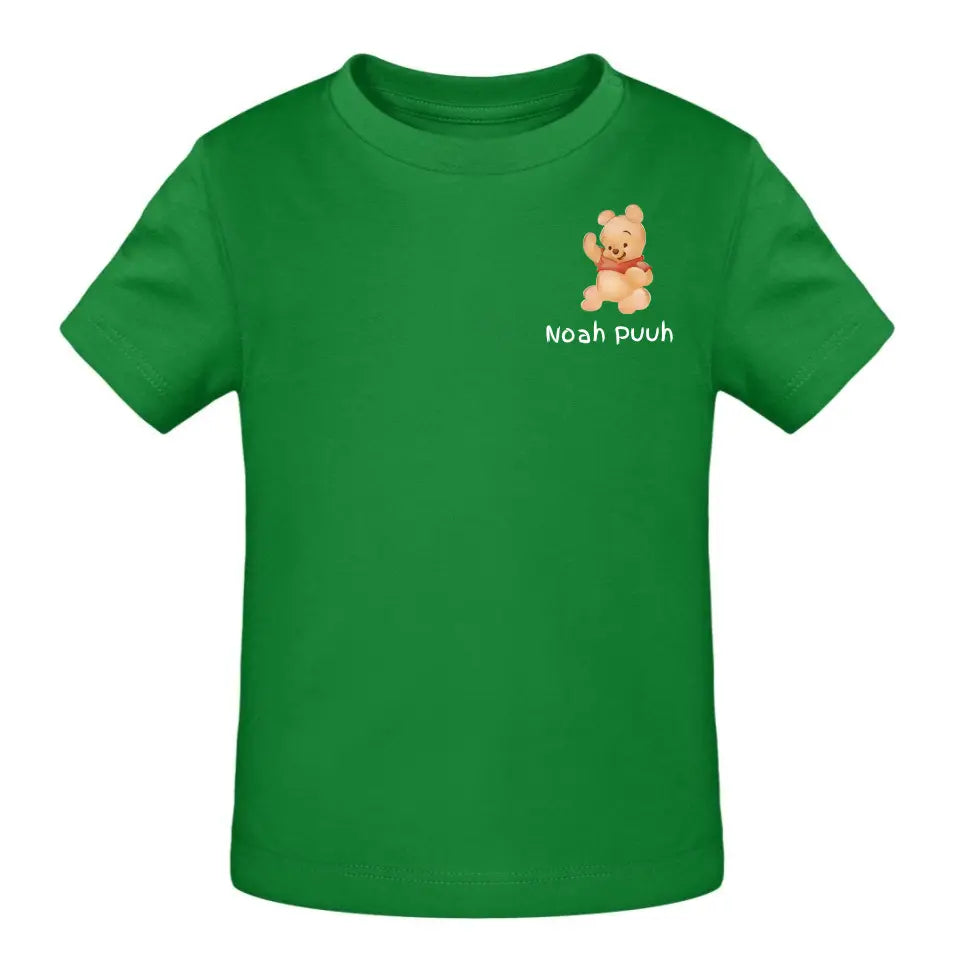 Puuh mit Kindername - T-Shirt ab 0 Monate