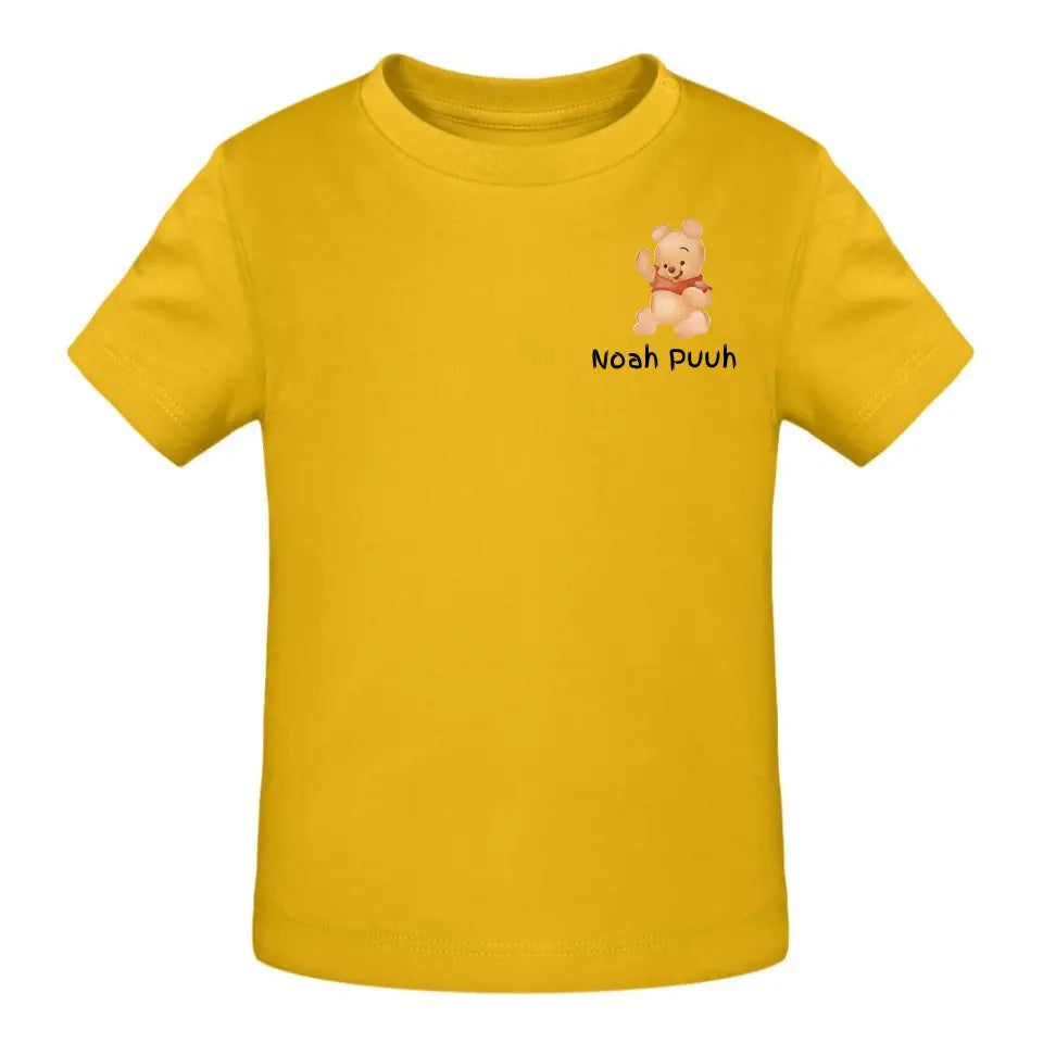 Puuh mit Kindername - T-Shirt ab 0 Monate