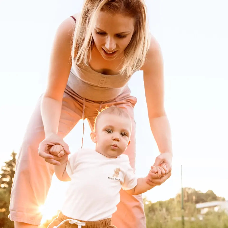 Puuh mit Kindername - T-Shirt ab 0 Monate