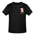 Pig mit Kindername - T-Shirt ab 0 Monate