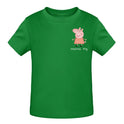 Pig mit Kindername - T-Shirt ab 0 Monate