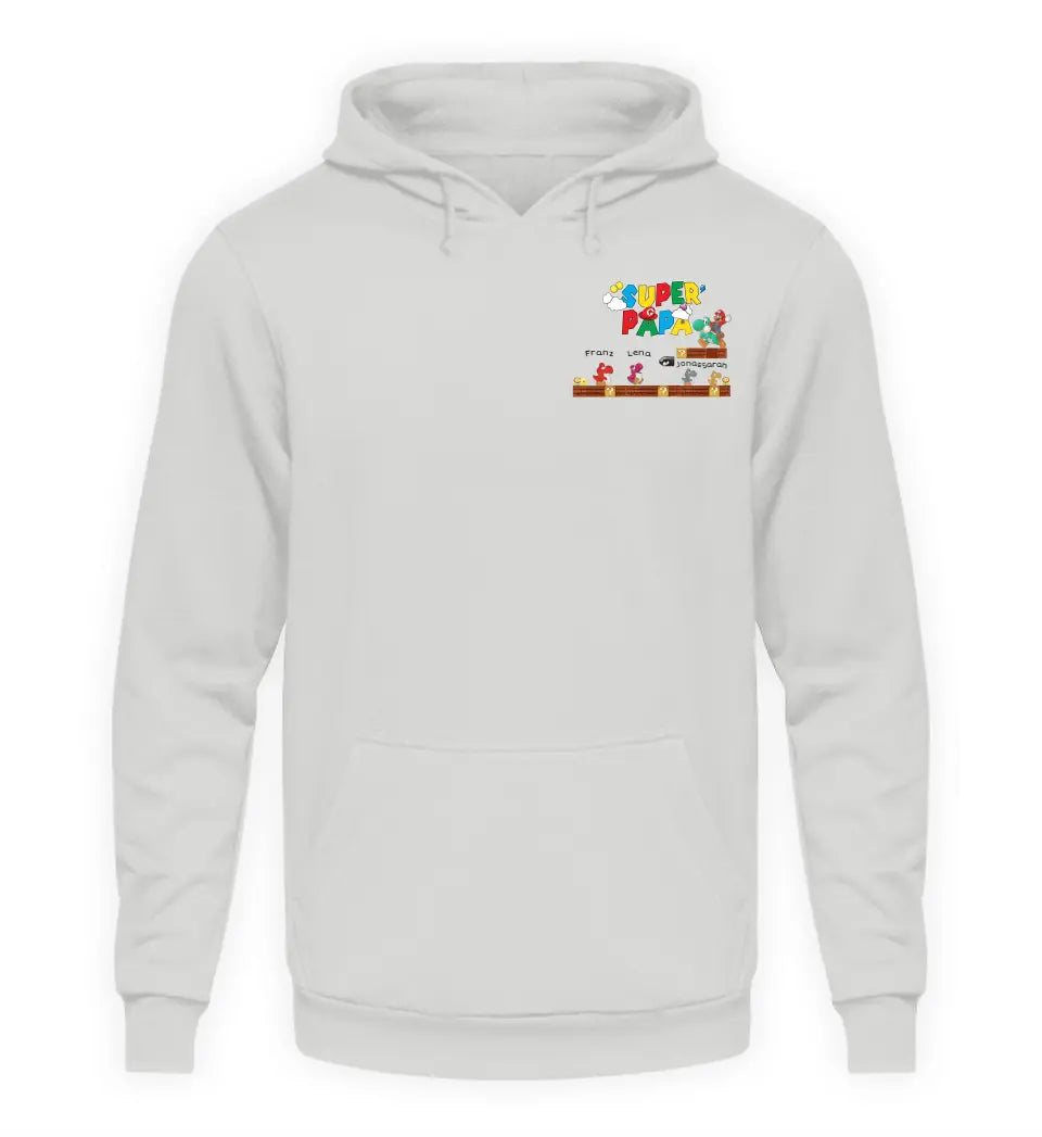 Super Papa - Herren Hoodie personalisierbar