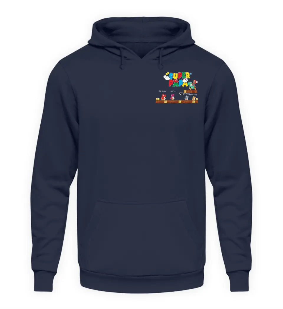 Super Papa - Herren Hoodie personalisierbar