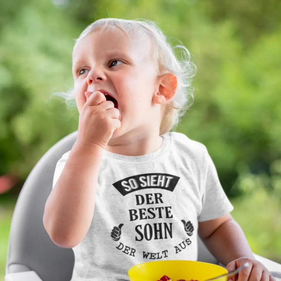 So sieht der beste Sohn/die beste Tochter der Welt aus - T-Shirt ab 0 Monate