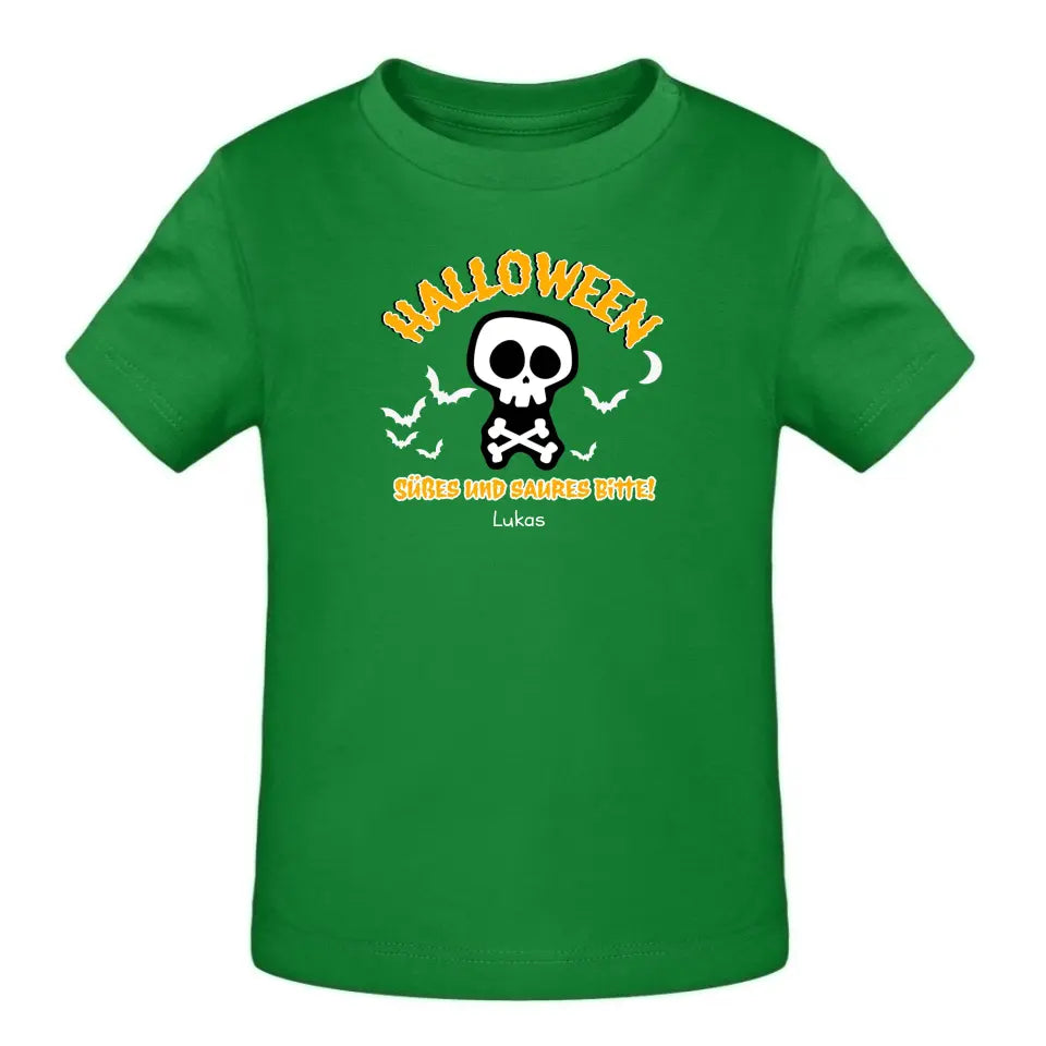 Halloween, Süßes und Saures Bitte! - T-Shirt ab 0 Monate