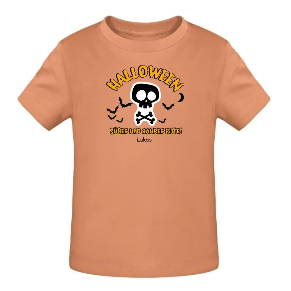 Halloween, Süßes und Saures Bitte! - T-Shirt ab 0 Monate