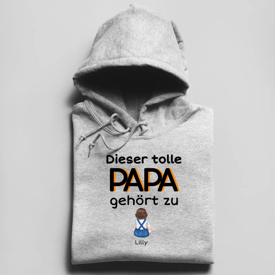 Dieser tolle Papa/Opa gehört zu - Herren Hoodie personalisierbar