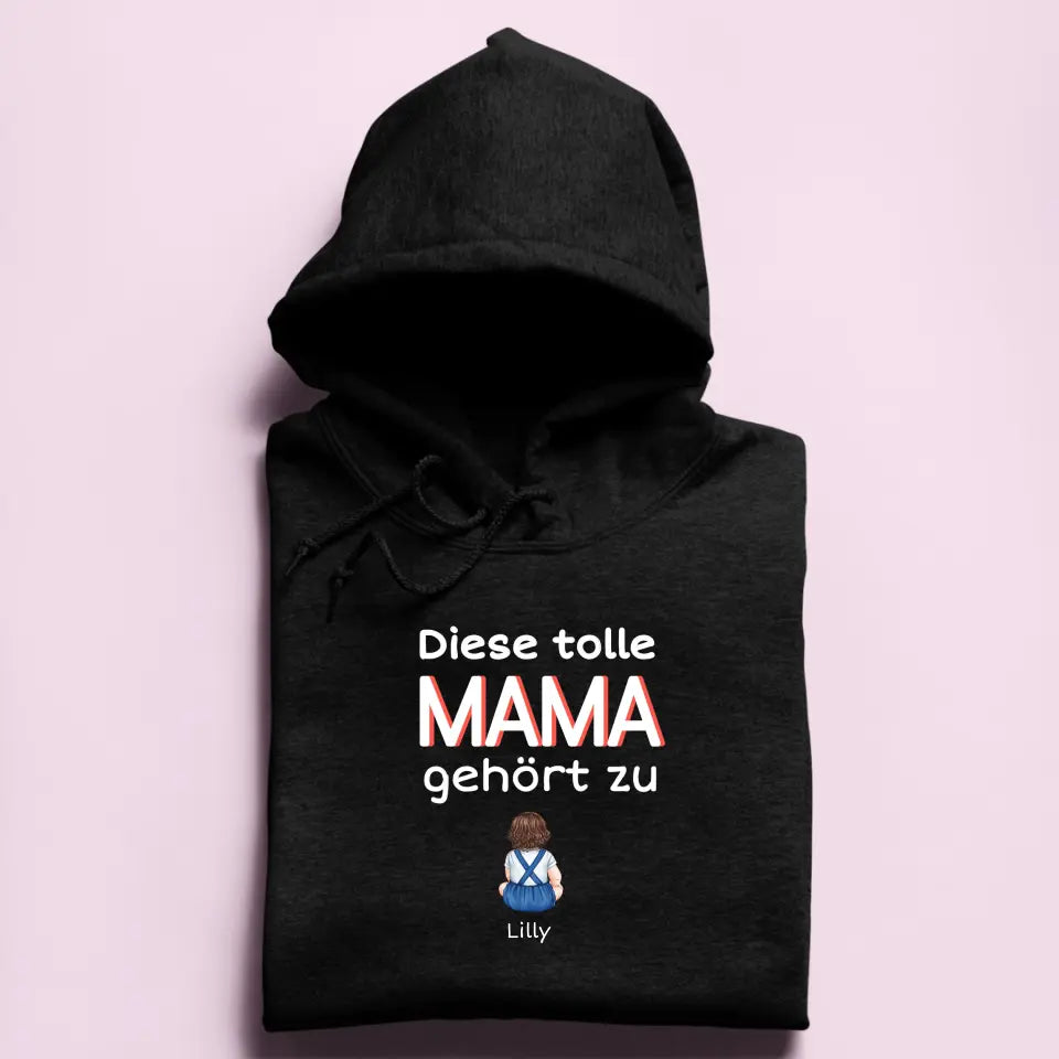 Diese tolle Mama/Oma gehört zu - Damen Hoodie personalisierbar