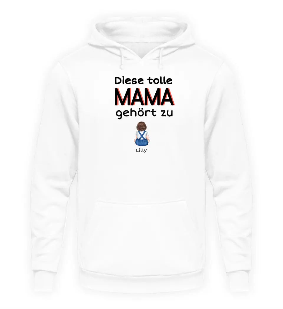 Diese tolle Mama/Oma gehört zu - Damen Hoodie personalisierbar