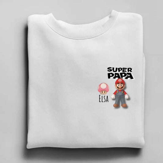 Super Papa - Herren Sweatshirt personalisierbar