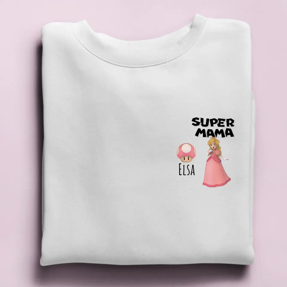 Super Mama - Damen Sweatshirt personalisierbar