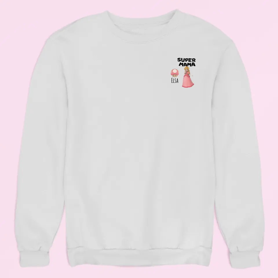 Super Mama - Damen Sweatshirt personalisierbar