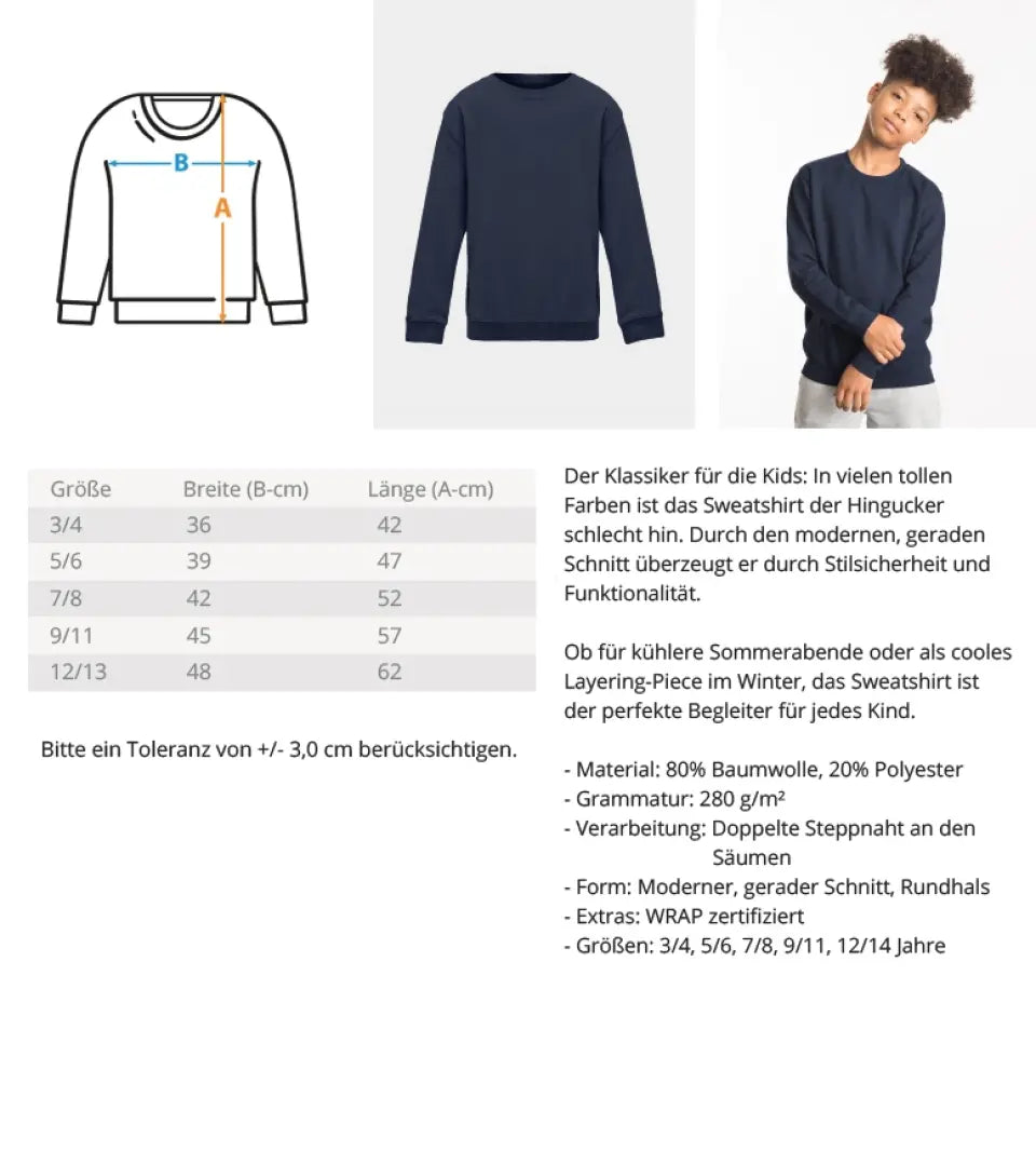 Babykachu - Kinder Sweatshirt personalisierbar