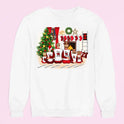 Weihnachten Familie - Damen Sweatshirt personalisierbar