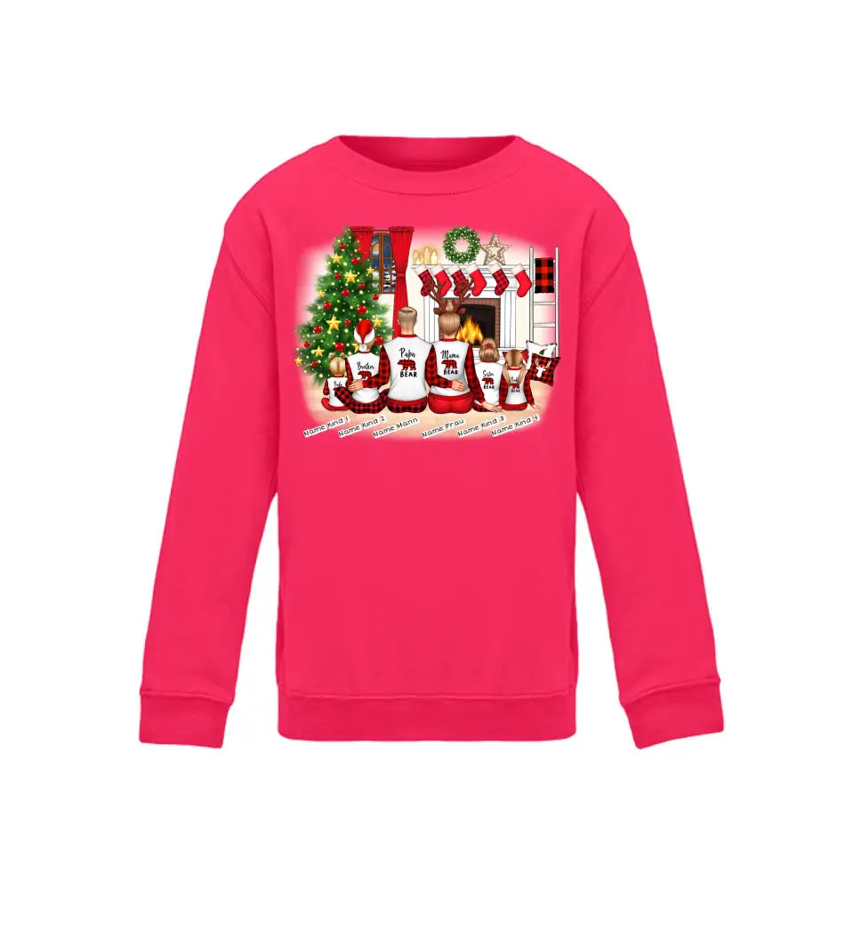 Weihnachten Familie - Baby Sweatshirt personalisierbar