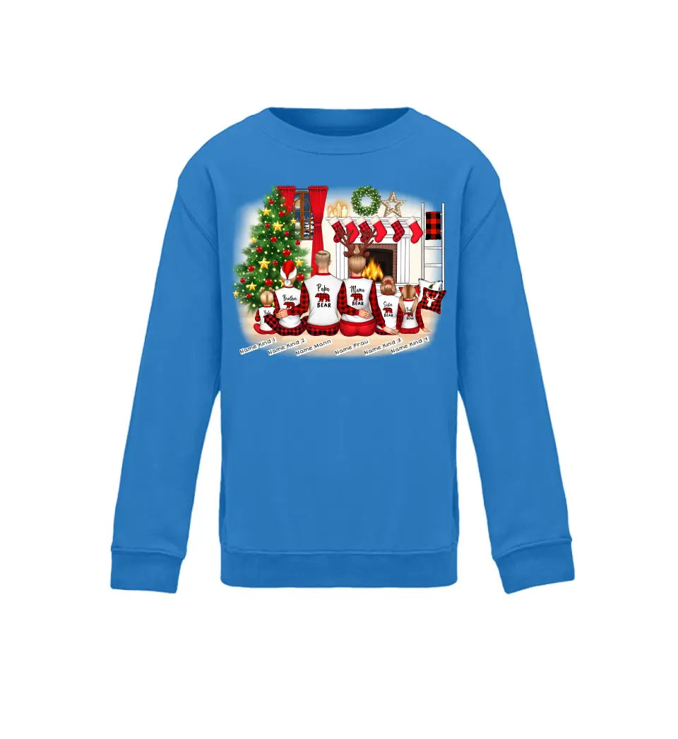 Weihnachten Familie - Baby Sweatshirt personalisierbar