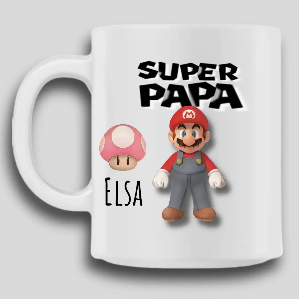 Super Papa - Tasse personalisierbar