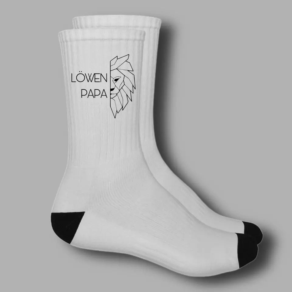 Löwenpapa - Socken personalisierbar