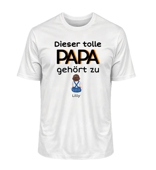 Dieser tolle Papa/Opa gehört zu - Herren T-Shirt personalisierbar