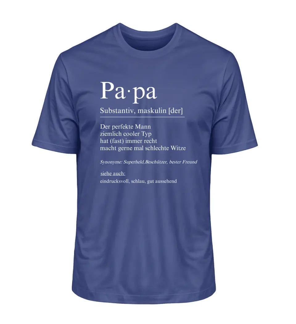 Papa Definition - Herren T-Shirt personalisierbar