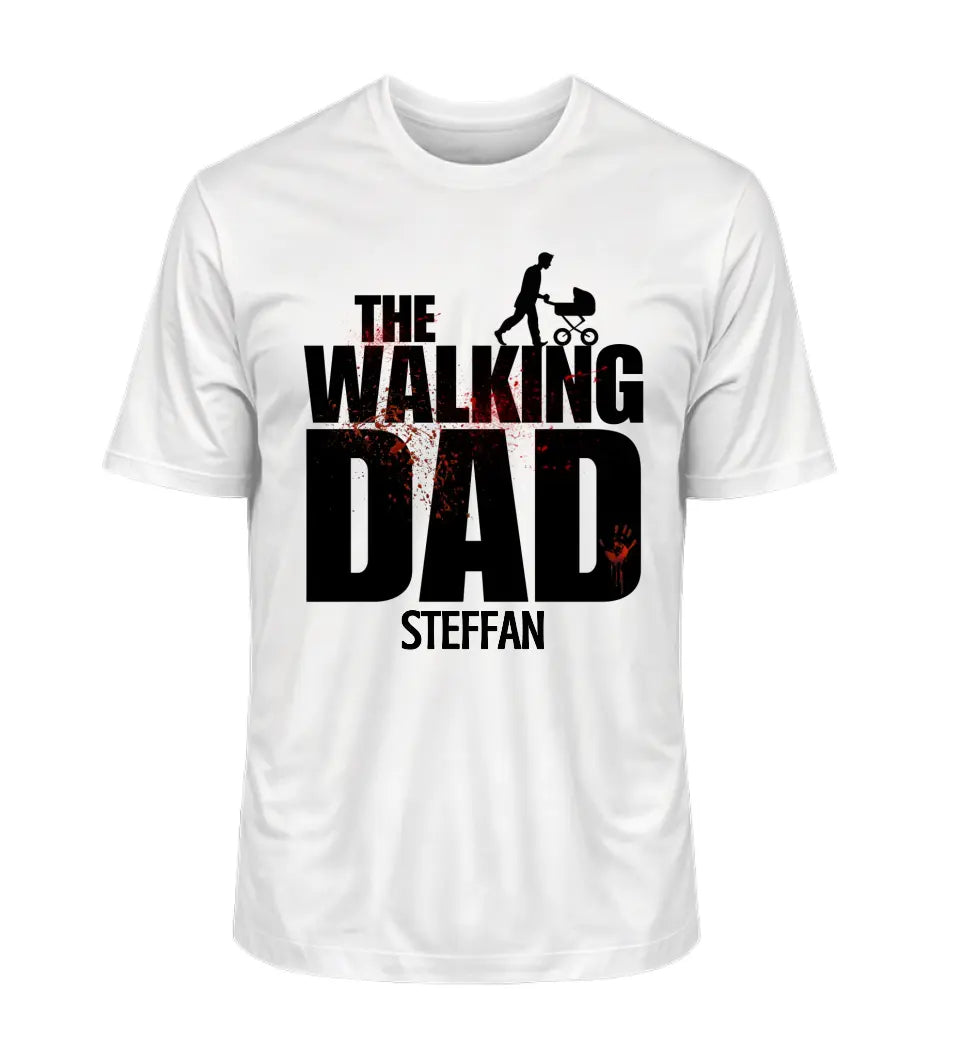 The walking dad - Herren T-Shirt personalisierbar