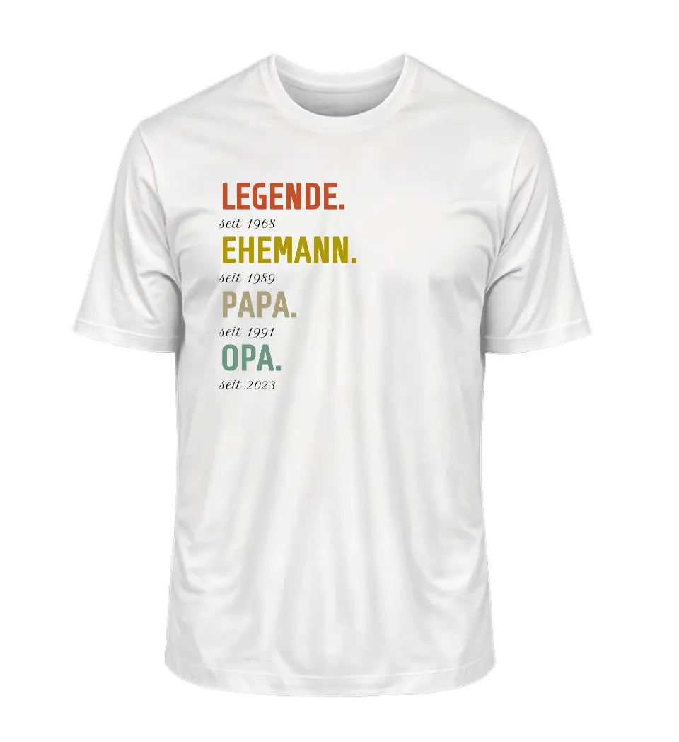 Legende, Ehemann, Papa, Opa - Herren T-Shirt personalisierbar