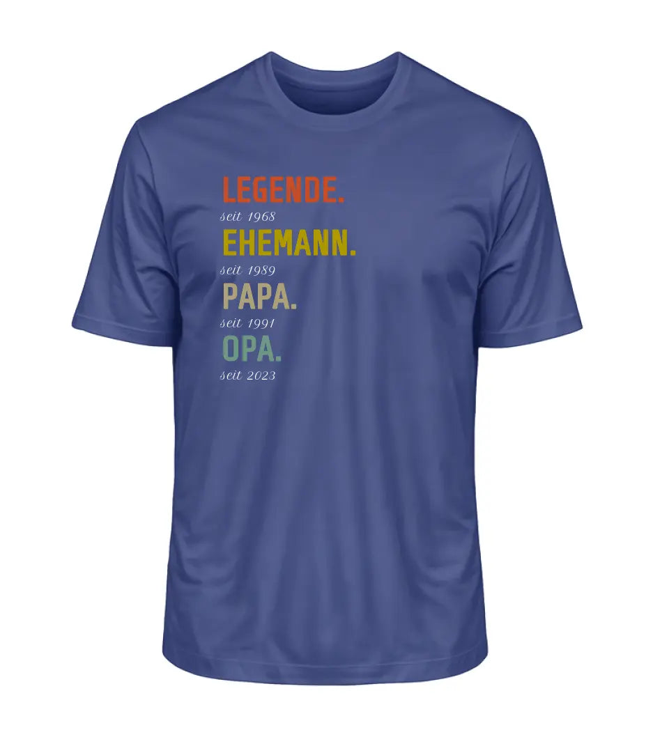 Legende, Ehemann, Papa, Opa - Herren T-Shirt personalisierbar