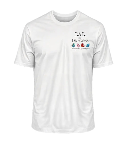 Dad of Dragons - Herren T-Shirt personalisierbar