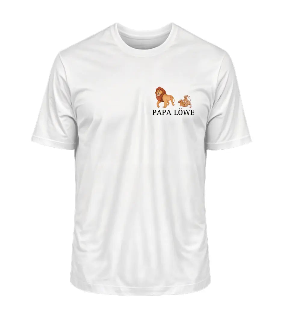 Papa Löwe - Herren T-Shirt personalisierbar