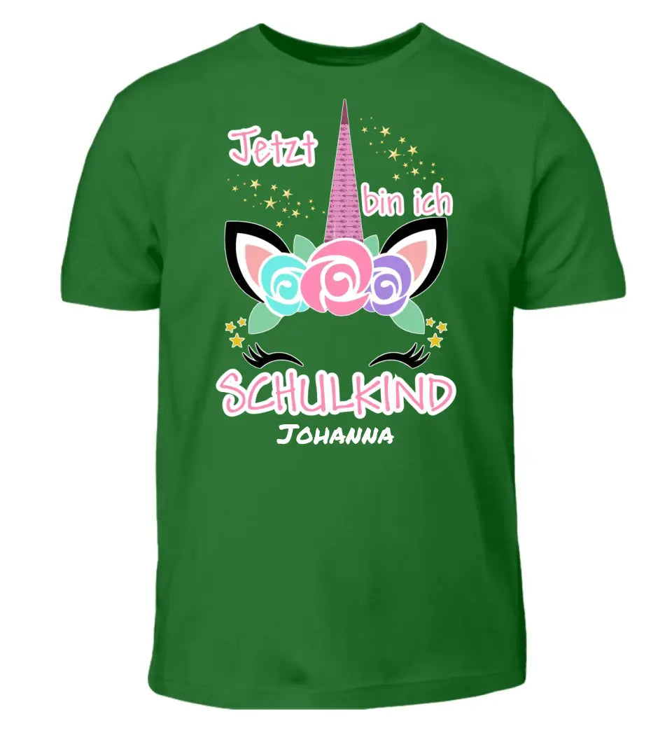 Jetzt bin ich Schulkind Einhorn - T-Shirt ab Größe 98