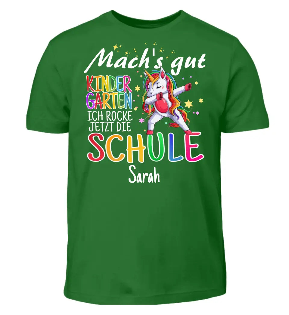 Mach's gut Kindergarten, ich rocke jetzt die Schule - T-Shirt ab Größe 98