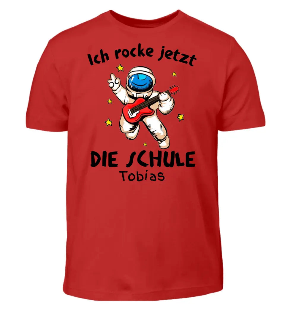 Ich rocke jetzt die Schule Astronaut - T-Shirt ab Größe 98