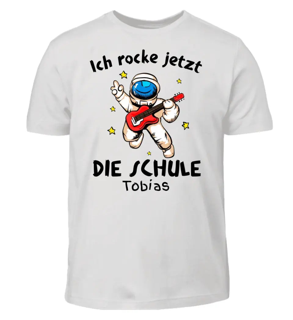 Ich rocke jetzt die Schule Astronaut - T-Shirt ab Größe 98