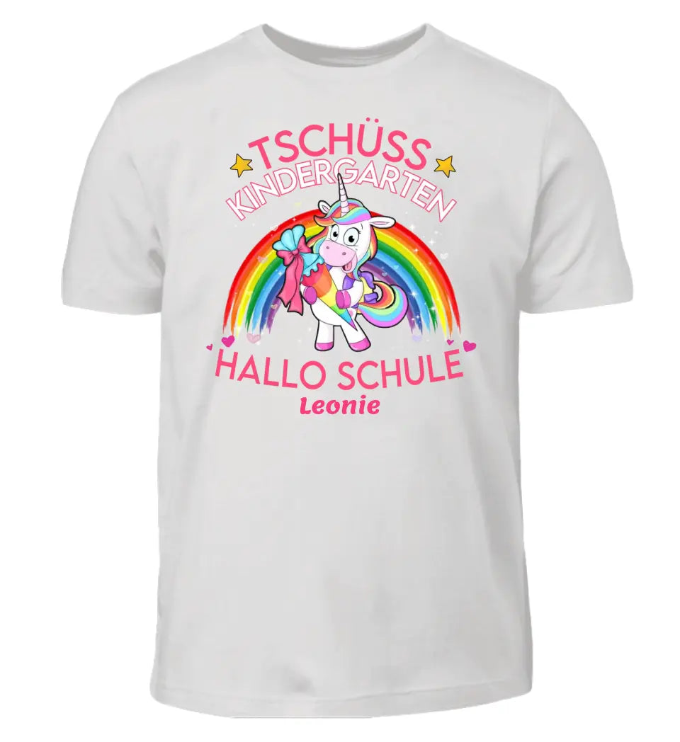 Tschüss Kindergarten, Hallo Schule - T-Shirt ab Größe 98