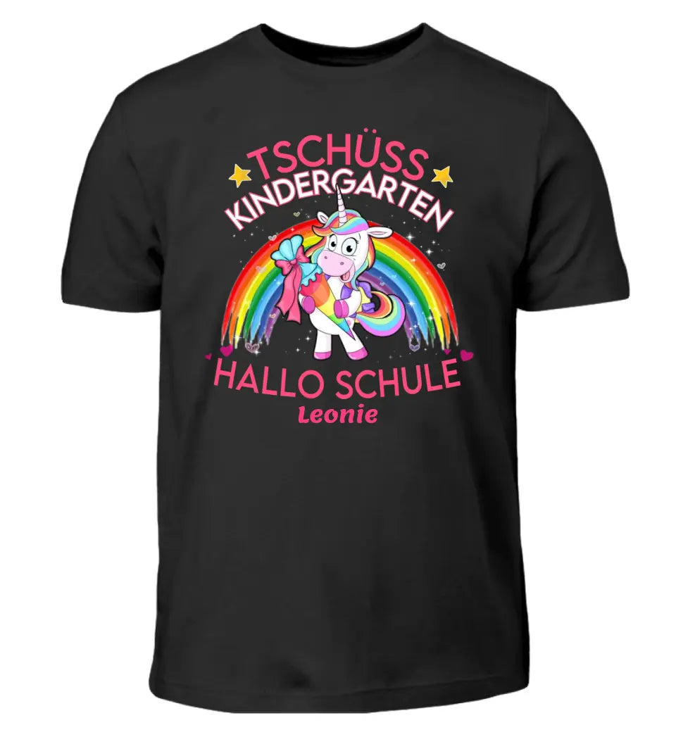 Tschüss Kindergarten, Hallo Schule - T-Shirt ab Größe 98