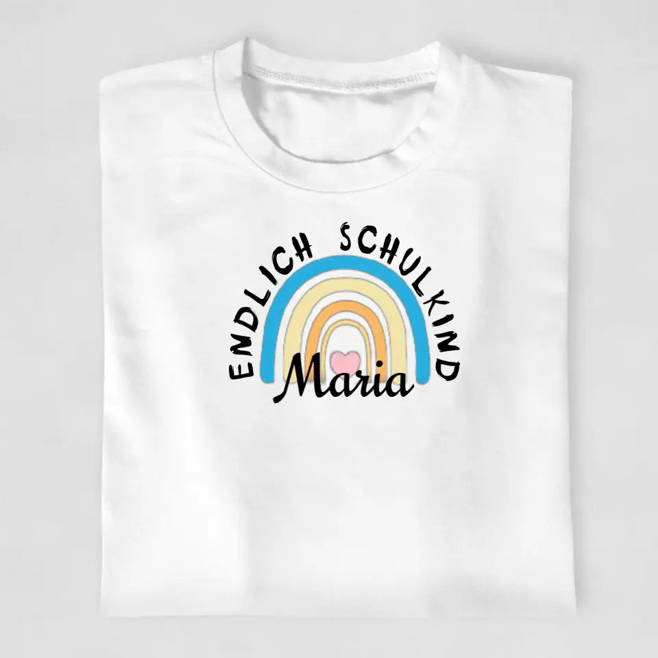 Endlich Schulkind Bogen - T-Shirt ab Größe 98