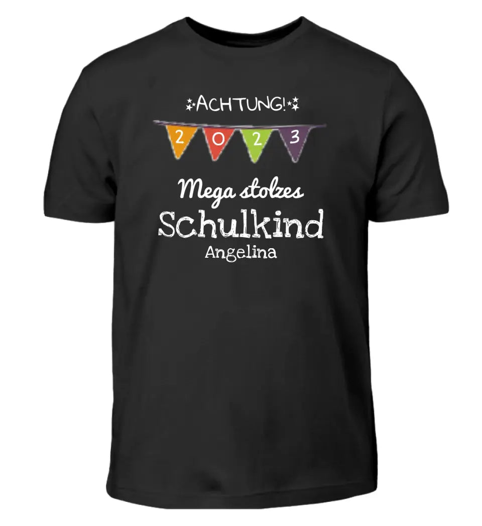 Achtung! Mega stolzes Schulkind - T-Shirt ab Größe 98