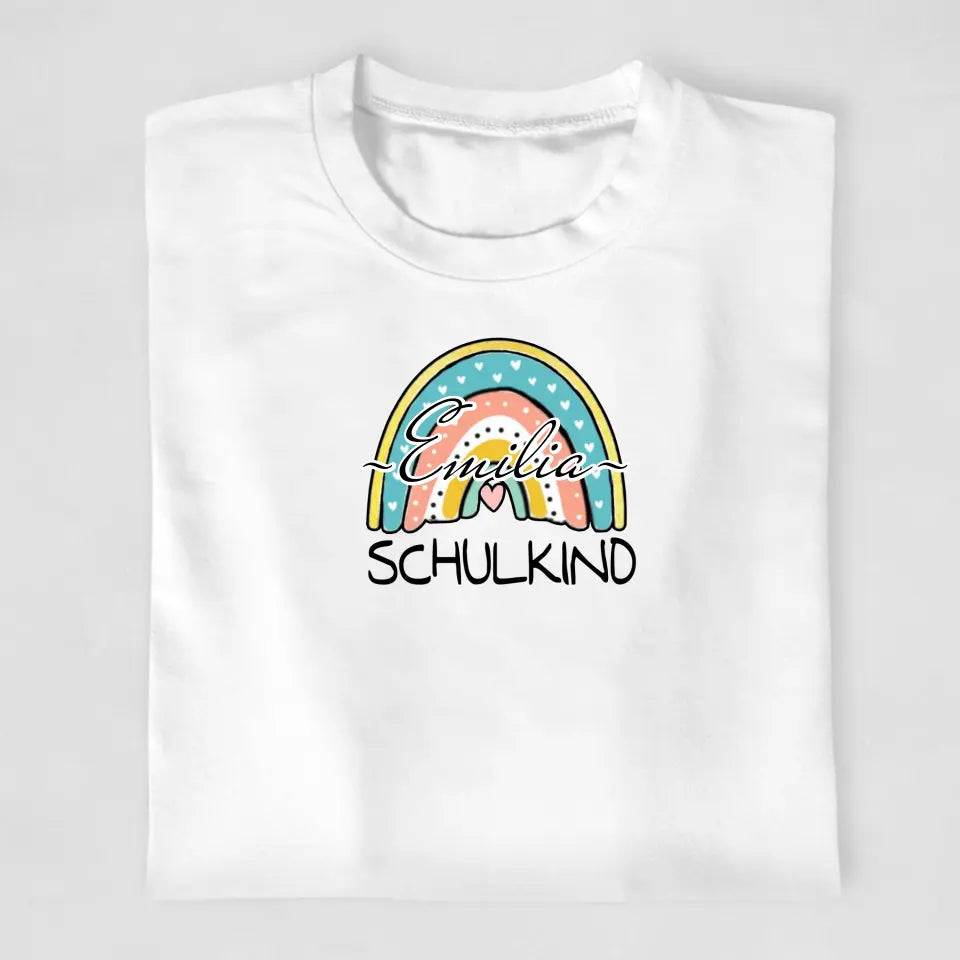 Schulkind Regenbogen - T-Shirt ab Größe 98