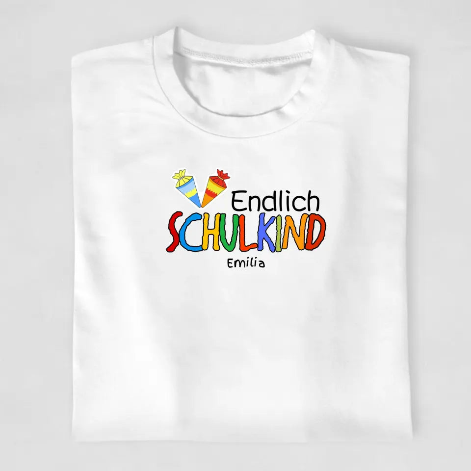 Endlich Schulkind - T-Shirt ab Größe 98